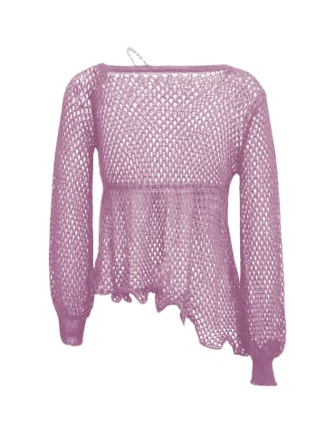 Swirly Damen Strickpullover in Lavendel