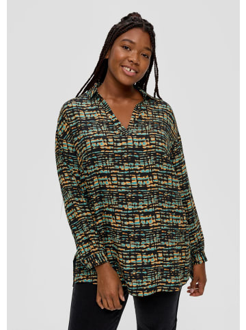 TRIANGLE Bluse langarm in Schwarz