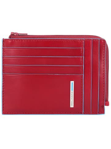 Piquadro Blue Square Kreditkartenetui RFID Leder 12 cm in red