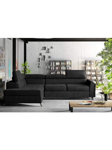 MF Design Katara Recamiere Links in Schwarz -  (L) 265 x (B) 265 x (H) 92 cm