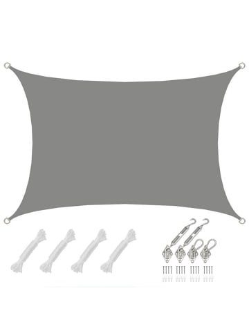 AMANKA Sonnensegel Desert Dunes 300 x 400 cm in grau