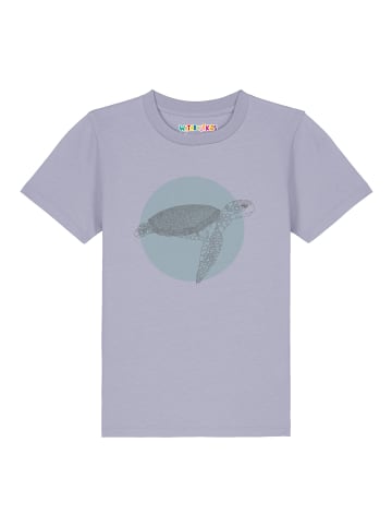 wat? Apparel T-Shirt Meeresschildkröte in Lavender