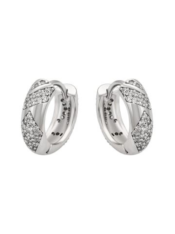 faina Women Huggie Earrings in Silver