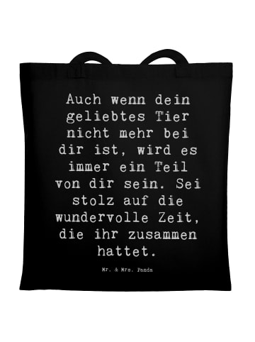 Schultertasche Spruch Trauerbewältigung nach de... in Schwarz