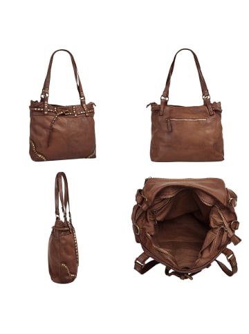Samantha Look Shopper echt Leder in cognac