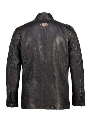 JP1880 Lederjacke in schwarzbraun