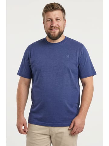 Men Plus Kurzarm T-Shirt in nachtblau