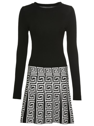 Melrose Strickkleid in schwarz-weiß