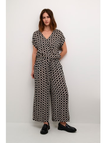 Kaffe Overall KAmille Loose fit in Black/Chalk/Gray Diamond