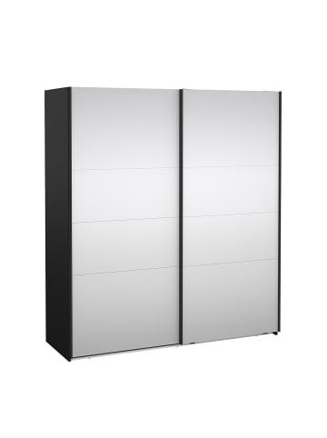 ebuy24 Schiebetürenschrank Catania (2-türig) Schwarz 179 x 67 cm