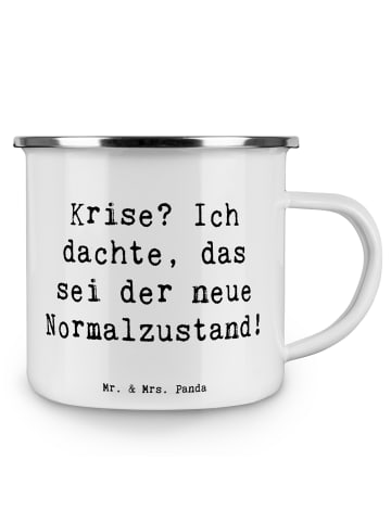 Mr. & Mrs. Panda Becher Spruch Gelassenheit in Krisen mit Spruch in Weiß