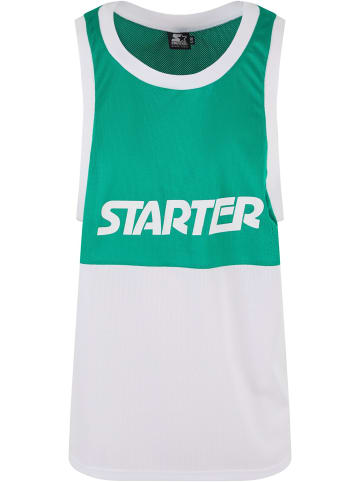 STARTER Tank-Tops in c.green/white