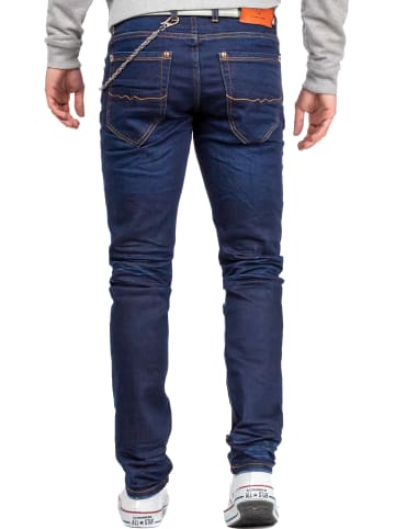 Cipo & Baxx Herren Slim Fit Jeans Stonewashed in Blue