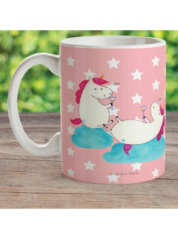Mr. & Mrs. Panda Kindertasse Einhorn Sekt ohne Spruch in Rot Pastell