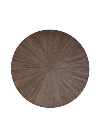 Giner y Colomer Runder Esstisch aus recyceltem Teakholz, 120 cm Durchmesser in Brown