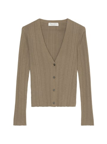 Marc O'Polo Rippstrick-Cardigan slim in milky brown