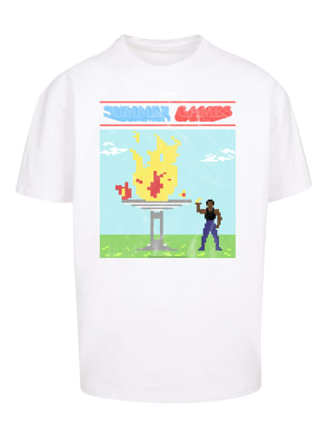 F4NT4STIC T-Shirt Summer Games Retro Gaming SEVENSQUARED in weiß