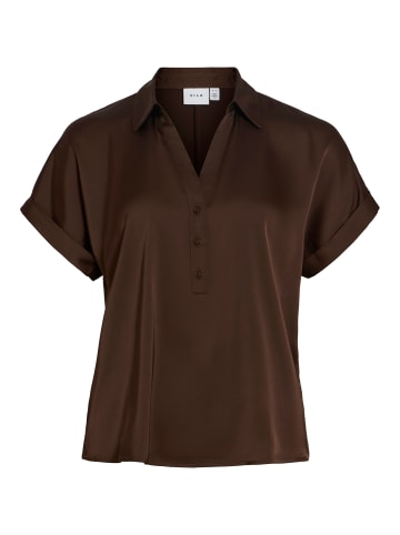 Vila VIENNA RAVENNA S/S TOP in Coffee Bean