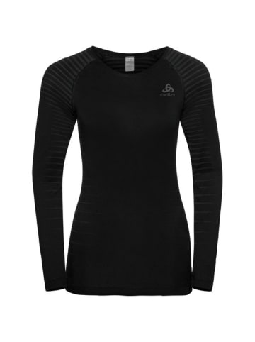 Odlo Unterhemd SUW TOP Crew neck l/s in Schwarz