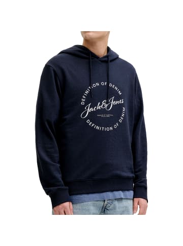 Jack and Jones Hoodie Grayson Sweat Hood in Navy