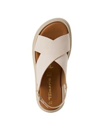 Tamaris Plateau Sandaletten in Beige