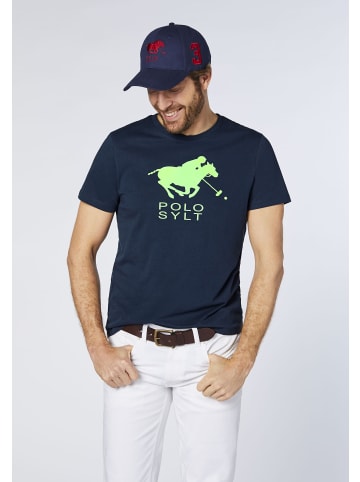Polo Sylt T-Shirt mit gedrucktem Logo-Symbol in Blau