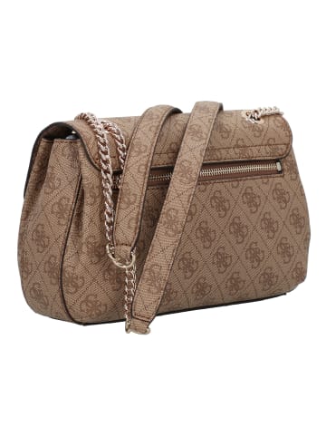Guess Katya Schultertasche 24 cm in latte logo