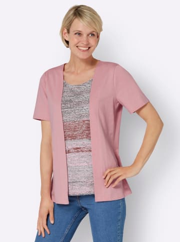 Sieh an! 2-in-1-Shirt in hortensie