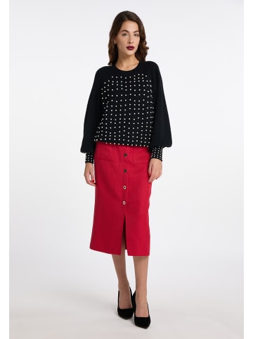 faina Strickpullover in schwarz