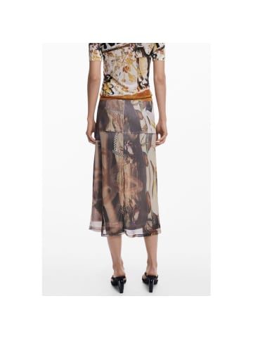 Desigual Beige Damen Rock aus Polyester