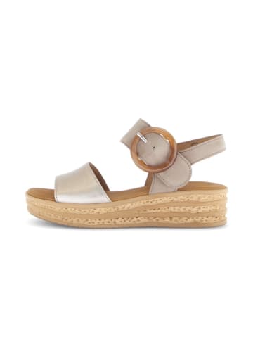 Gabor Plateau Sandalen in beige