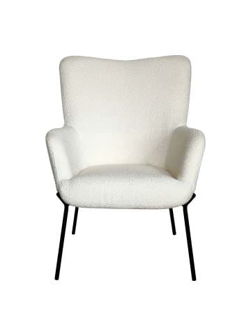 ebuy24 Sessel Glasgow Weiß 70 x 79 cm