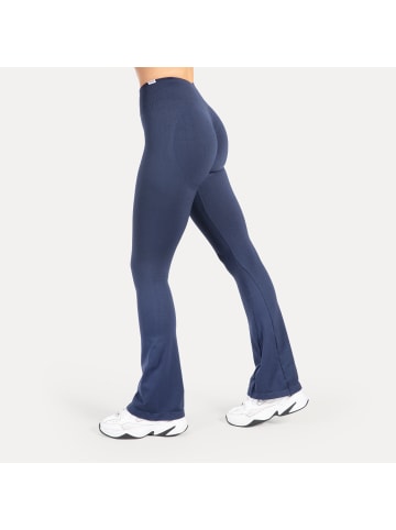 SMILODOX Schlaghose Leggings Aylin Scrunch in Dunkelblau