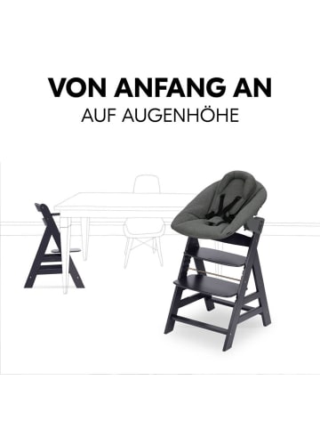 Hauck Alpha Plus Dark Grey Newborn Set - Hochstuhl in grau