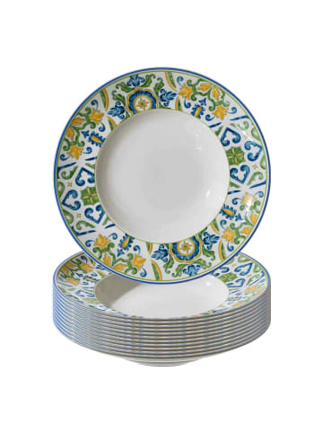 Ritzenhoff & Breker 12er Set Pastateller Roma Verde in ø 30,5 cm in grün
