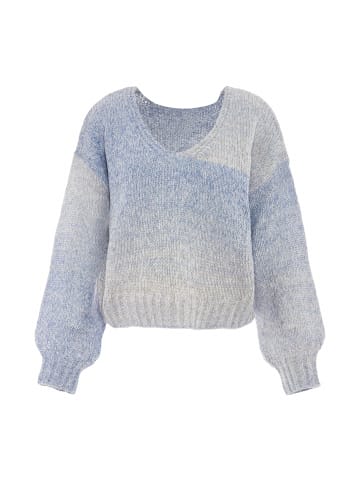 Sookie Damen Pullover in BLAU WOLLWEISS