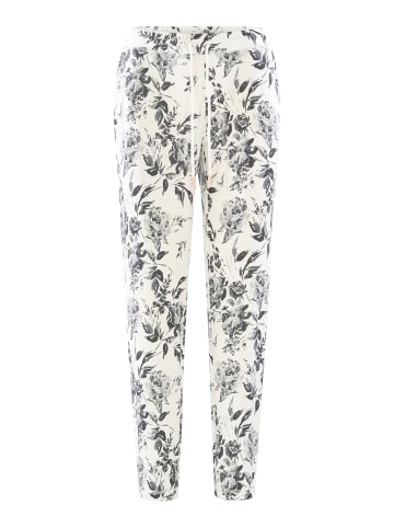 P.J. Salvage Pyjamahose Black Rose in Weiß