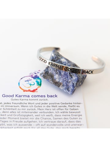 Armreif Good Karma comes back in Silber