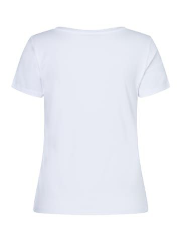 More & More süßes Kurzarmshirt, "Eis am Stil" in white