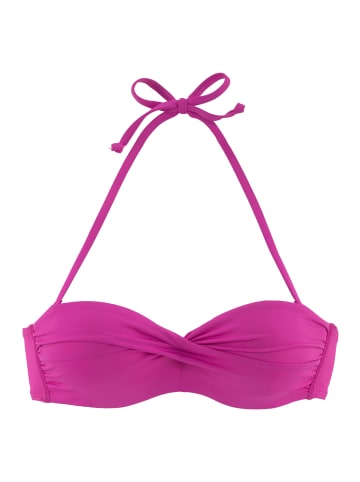 S. Oliver Bandeau-Bikini-Top in pink