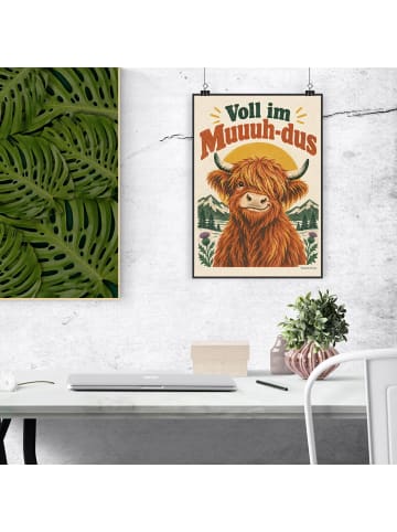 Mr. & Mrs. Panda Print Kuh verspielt Design mit Spruch in Weiß
