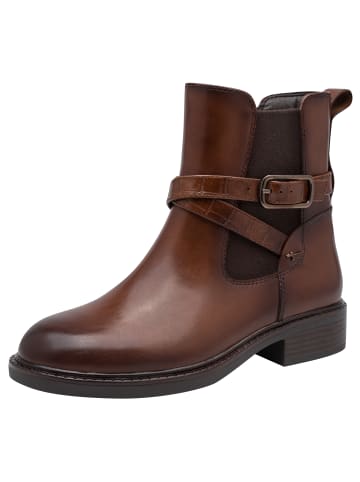 Tamaris WIDE FIT Chelsea Boot in cognac