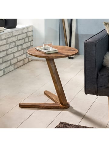 KADIMA DESIGN Beistelltisch | Sheesham, 45x45cm, Rund, Massivholz