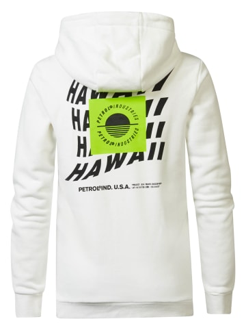 Petrol Industries Hoodie mit Aufdruck Seabreeze in Weiß