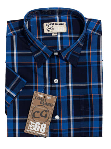 TERRAX Hemd in dunkelblau/rauchblau