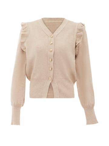 NAEMI Strickjacke in Beige