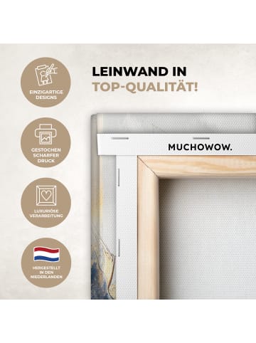 MuchoWow Leinwand bilder Abstrakt gold (BxH)