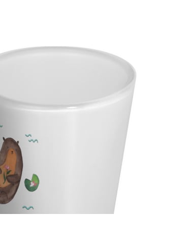 Mr. & Mrs. Panda Schnapsglas Otter Seerose ohne Spruch in Transparent