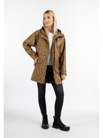 Schmuddelwedda Regenjacke - Leoprint in Schwarz Beige Leo