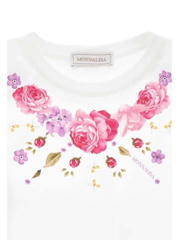 Monnalisa T-Shirt 11G605 Weiß